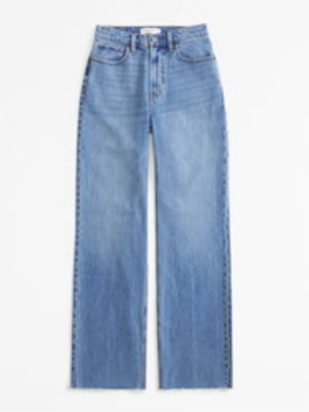 Abercrombie & Fitch Light Blue Wide-Leg Denim Jeans